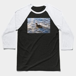 Duck on a Lake Baseball T-Shirt